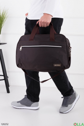 Мужская коричневая спортивная сумка