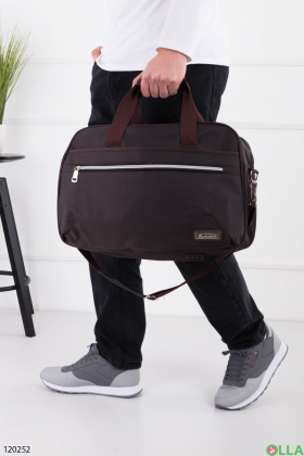 Чоловіча коричнева спортивна сумка