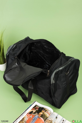 Men's black and gray sports bag