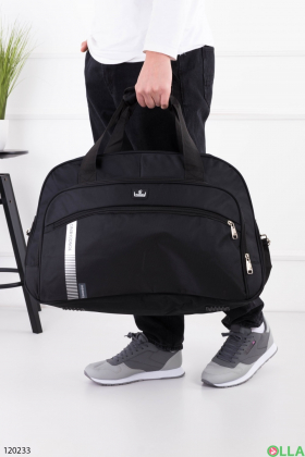 Men's black sports bag