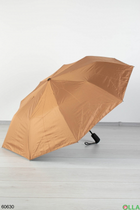 Жіноча бежево-чорна парасолька