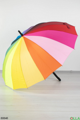 Жіноча різнокольорова парасолька-тростина