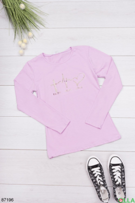 Women's lilac sweatshirt with print
