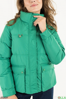 Женская зеленая куртка