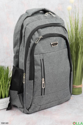 Men's dark gray backpack