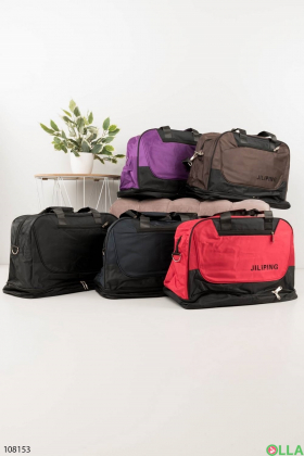 Men's two-tone travel bag