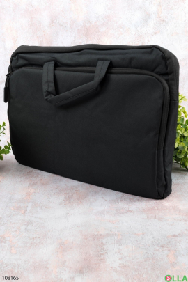 Men's black laptop bag