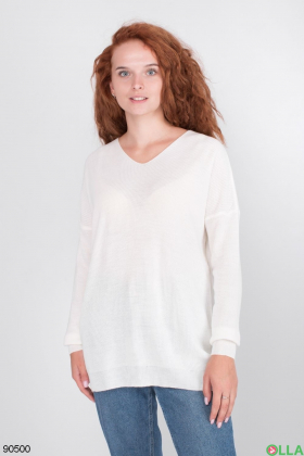 Женский белый свитер