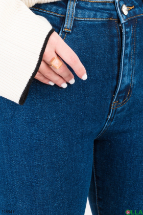 Жіночі сині джинси-скінні
