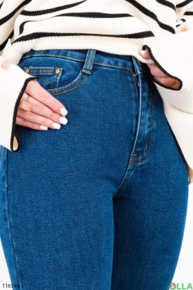 Жіночі сині джинси-скінні