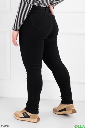 Women's black battal skiny jeans