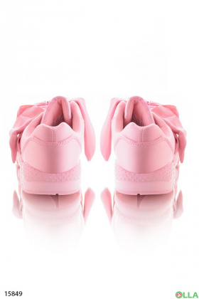 Women's sneakers with a big bow
