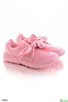 Women's sneakers with a big bow