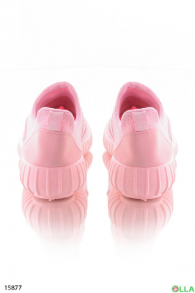 Розовые кроссовки без шнурков