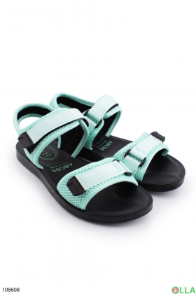 Women's turquoise velcro sandals