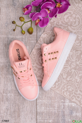 Women's pink sneakers