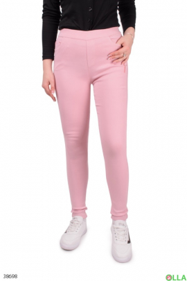 Жіночі брюки рожевого кольору