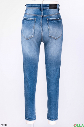 Женские повседневные синие джинсы