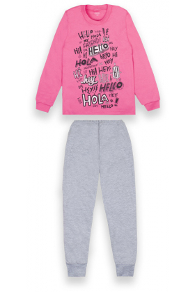 Пижама детская Gabbi теплая хлопковая для девочки PGD-20-5 р. (12454) Розовый
