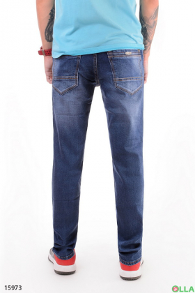 Мужские джинсы синего цвета
