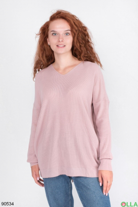 Жіночий світло-рожевий светр