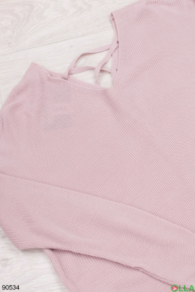 Женский светло-розовый свитер