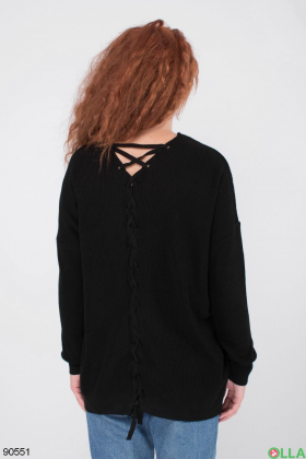 Женский черный свитер