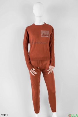 Women's brown tracksuit