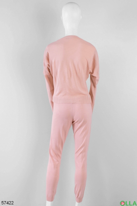 Жіночий рожевий спортивний костюм