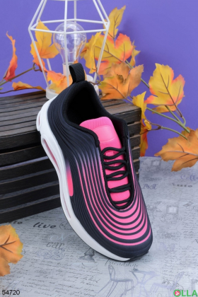 Жіночі чорно-рожеві кросівки