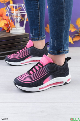 Жіночі чорно-рожеві кросівки