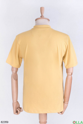Чоловіча жовта футболка поло
