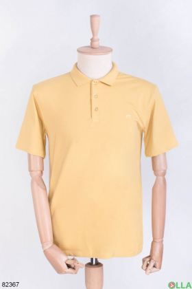 Men's yellow polo shirt