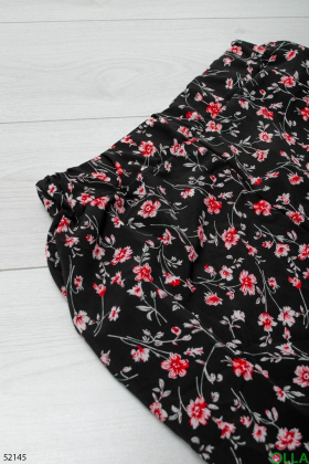 Жіночі брюки з квітковим принтом