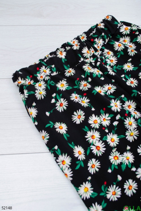 Женские брюки с цветочным принтом