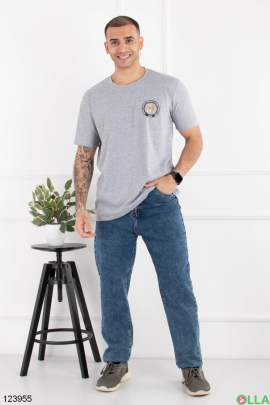 Men's gray batal T-shirt