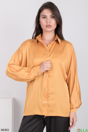 Женская оранжевая рубашка