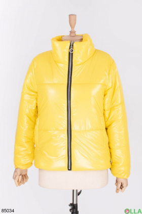 Women's yellow jacket without a hood