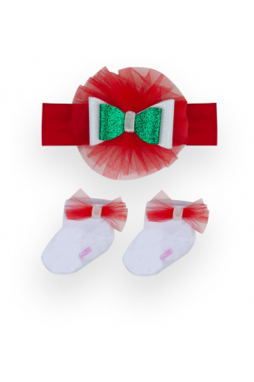Комплект детский ободок с носками для девочки