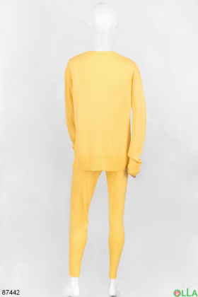 Women's yellow three-piece suit