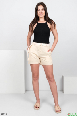 Women's light beige shorts