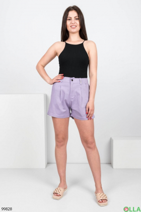 Женские фиолетовые шорты