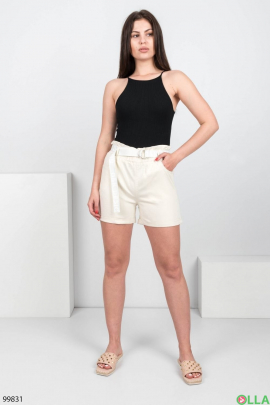 Women's light beige shorts