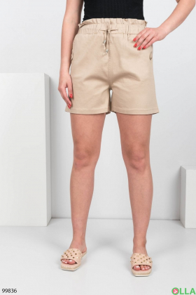 Women's beige shorts