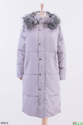 Женская зимняя серая куртка