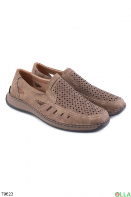 Perforated men's shoes