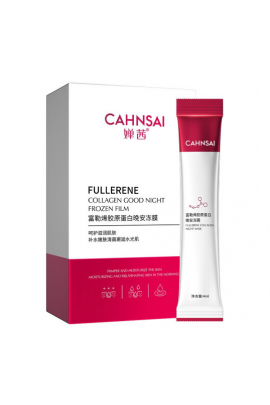 Нічна маска для обличчя Cahnsai Fullerene Collagen Good Night Gelly 20 шт 