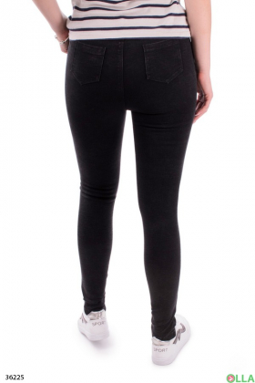Женские джинсы чёрного цвета