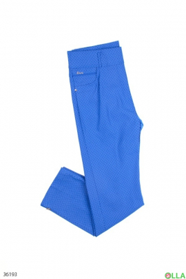 Женские синие брюки