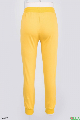 Women's yellow sweatpants